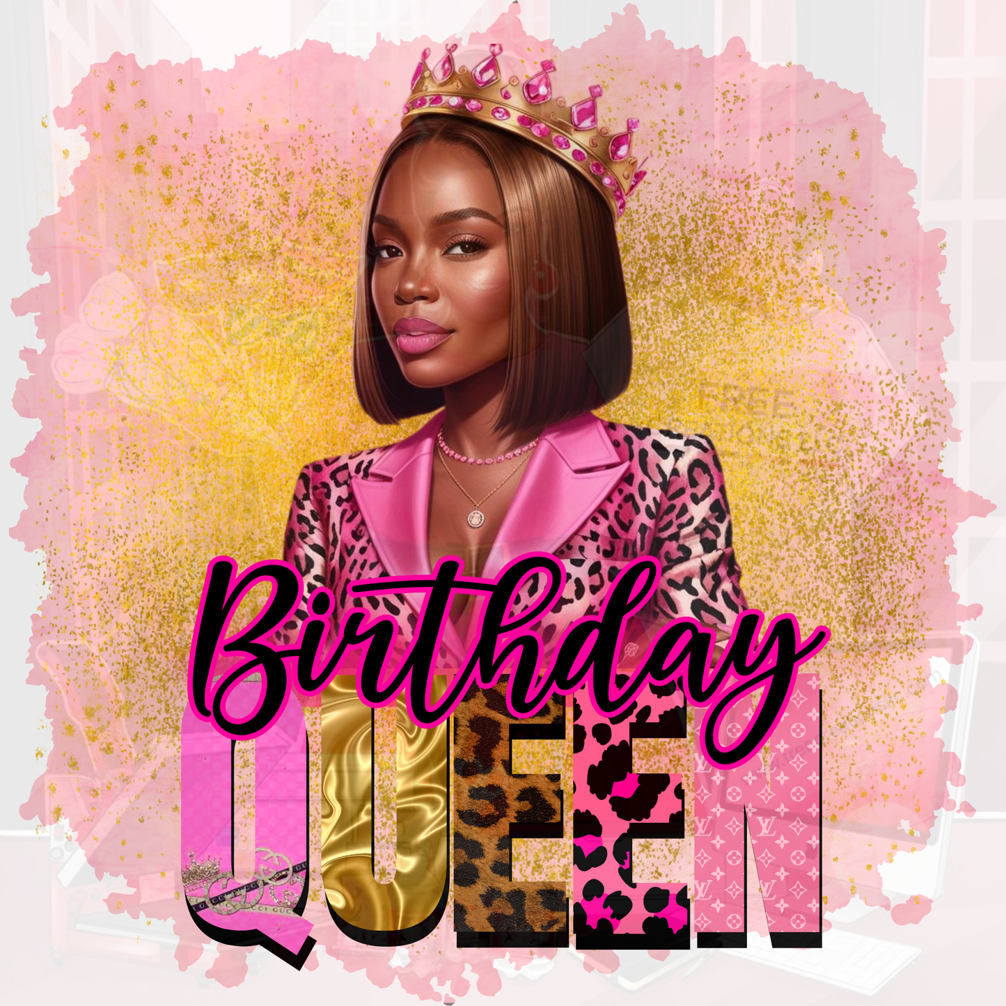 Birthday Queen Canva Editable Template| FREE Creations LLC