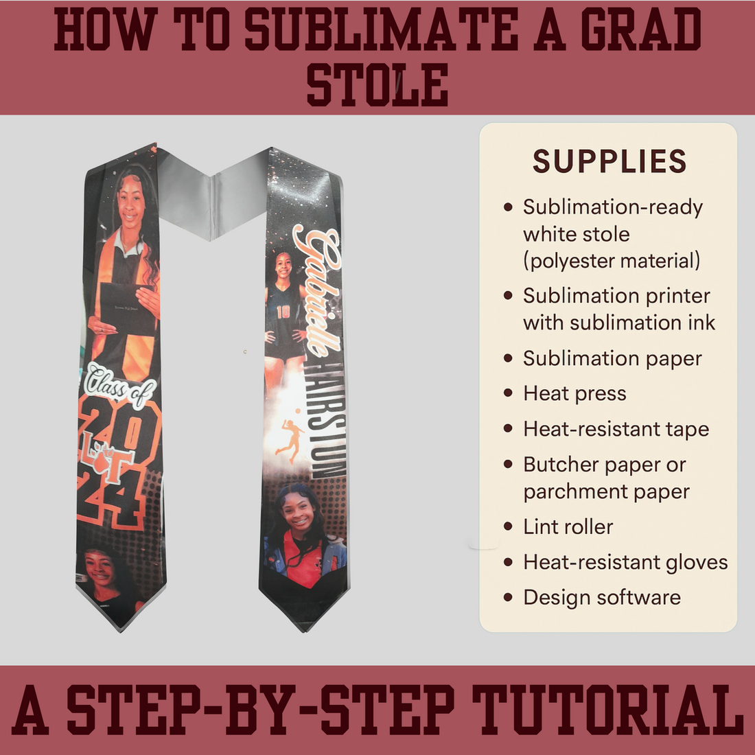 How to Sublimate a Grad Stole: Step-by-Step Guide for Crafting a Keepsake They'll Never Forget