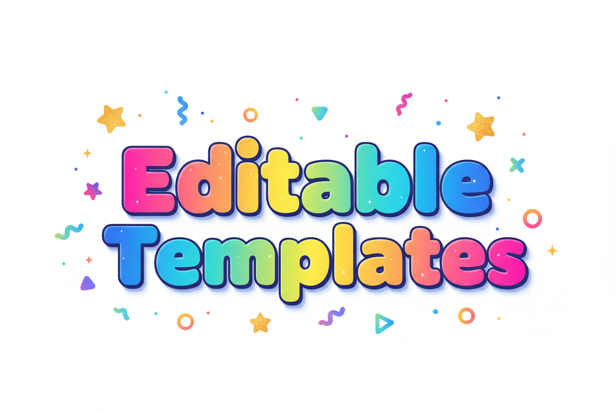 Editable Templates – FREE Creations LLC