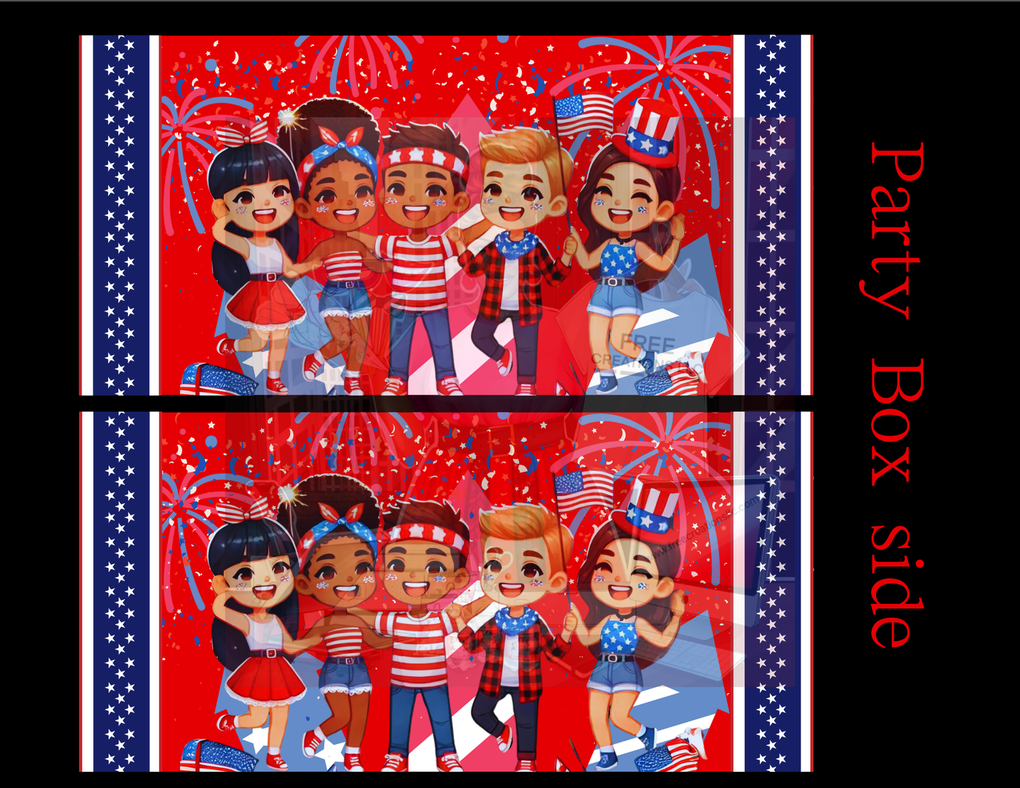 4th of July Celebrate Freedom & Fun Party Favor Bundle - Editable Printable Templates for Independence Day