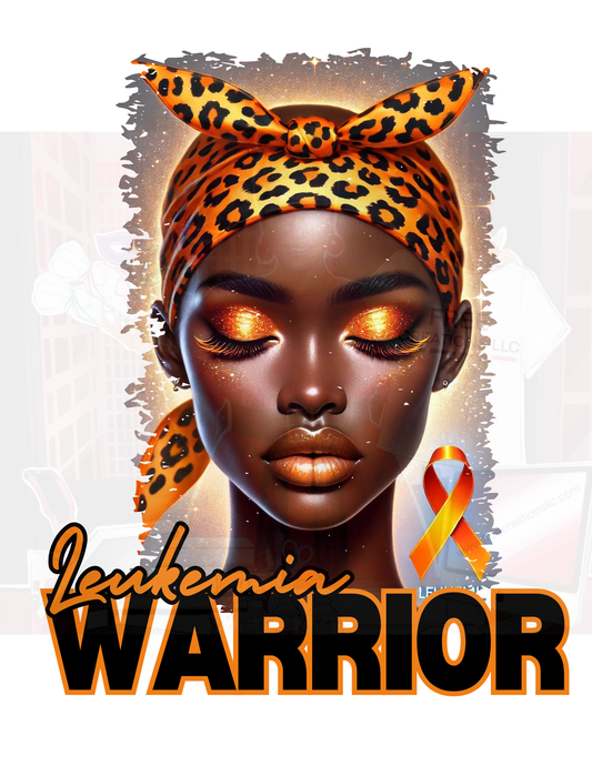 Leukemia Warrior Awareness Design Set - Editable Templates for T-Shirts, Merchandise & Support Materials