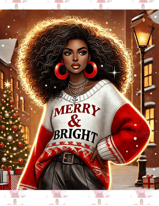 Merry and Bright PNG | Merry and Bright Image | FREE CREATIONS LLC