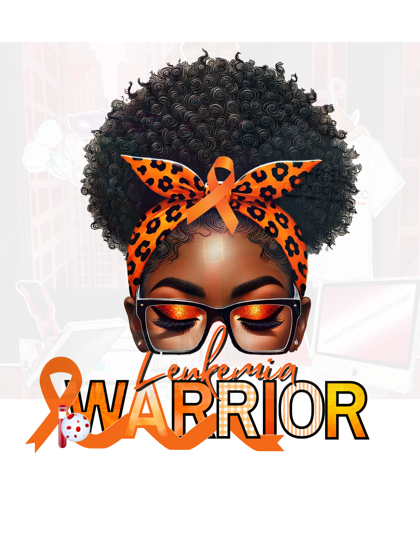 Leukemia Warrior Awareness Design Set - Editable Templates for T-Shirts, Merchandise & Support Materials