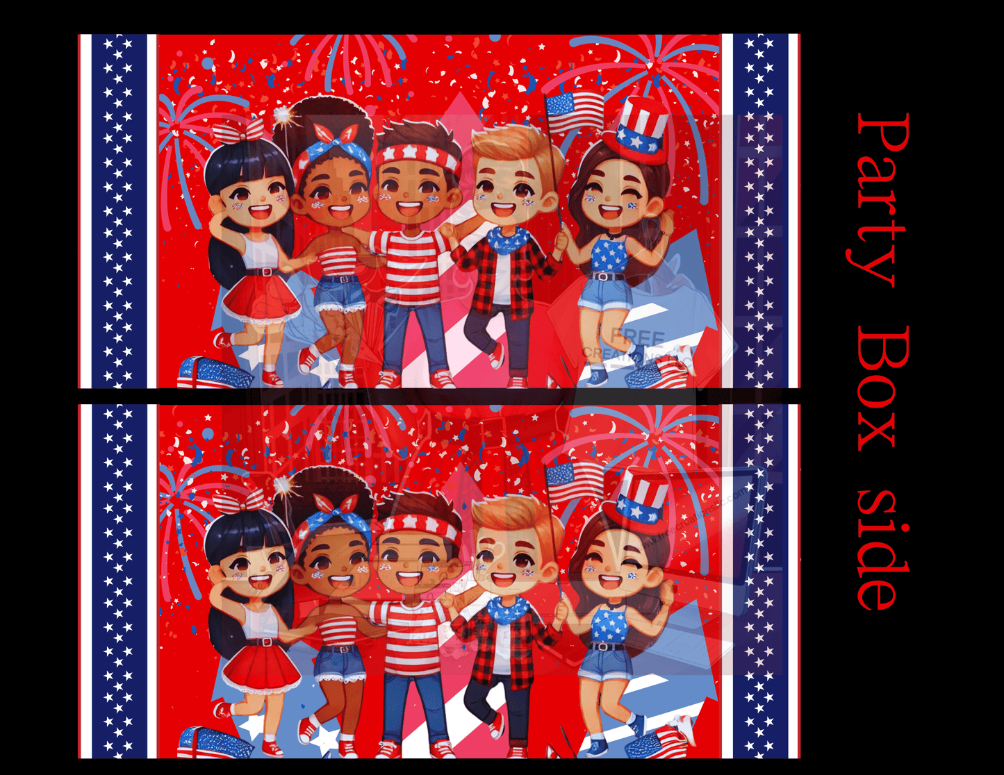 4th of July Celebrate Freedom & Fun Party Favor Bundle - Editable Printable Templates for Independence Day - FREE CREATIONS LLC