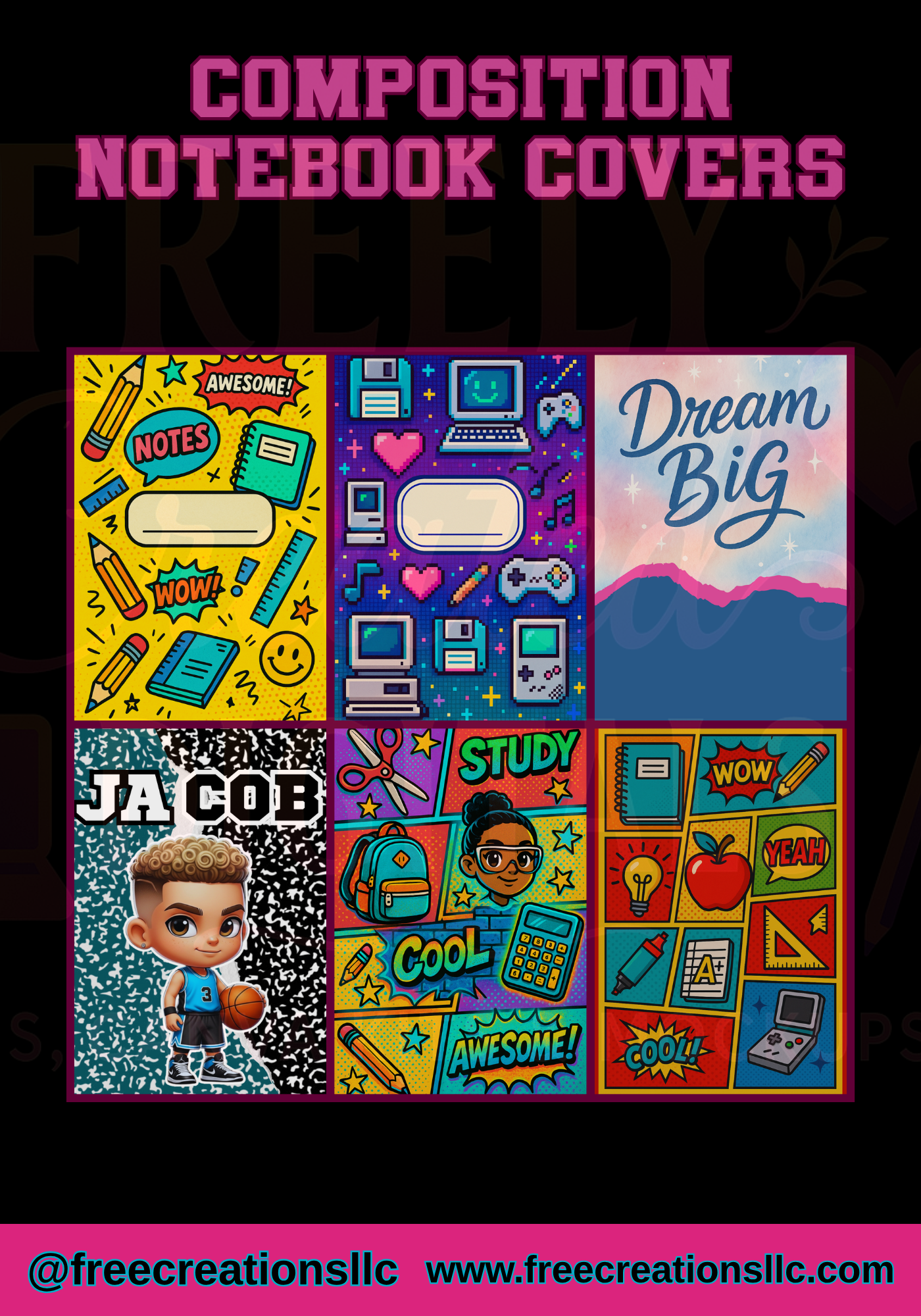 Composition Notebook Cover Bundle