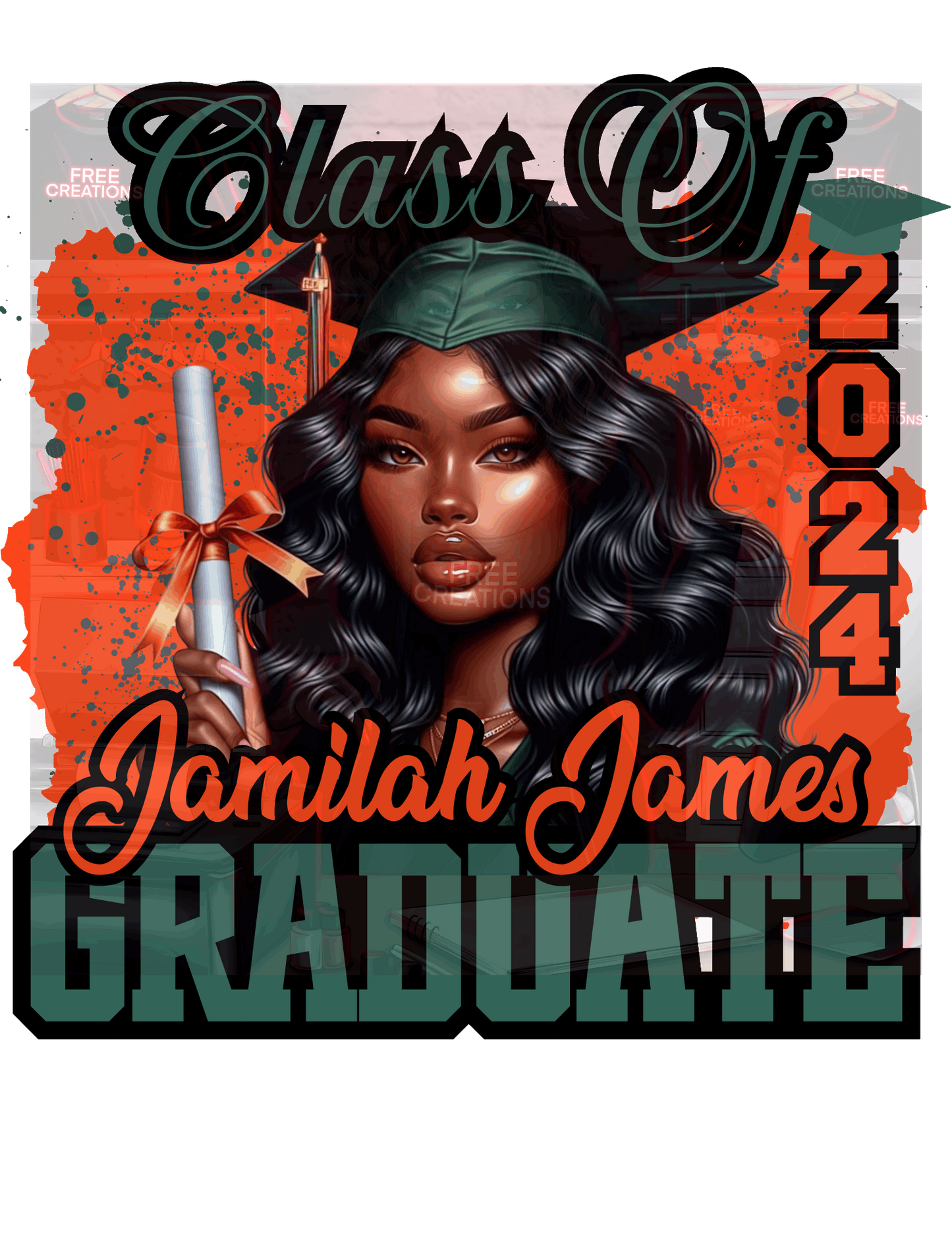 Graduation Party Template | Grad Design Bundle | FREE Creations LLC