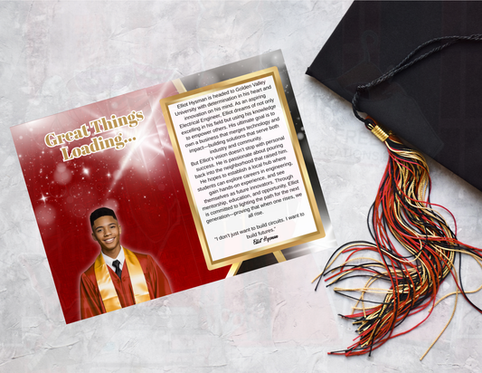 Red and Gold Grad Booklet