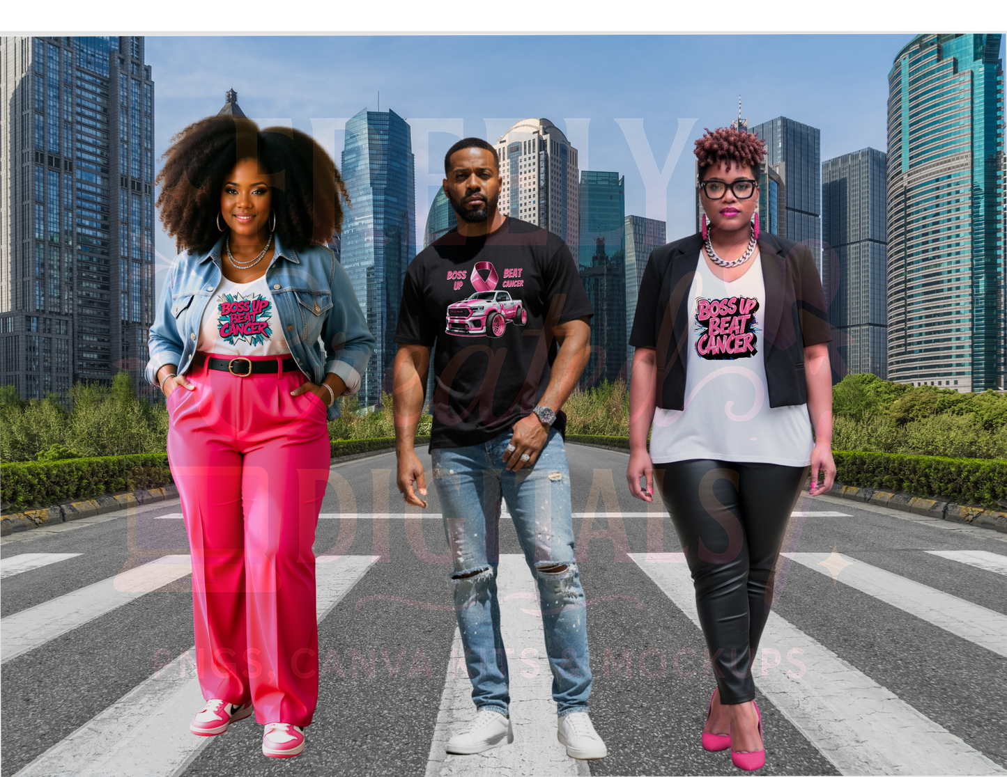 Boss Up, Think Pink PNG Bundle