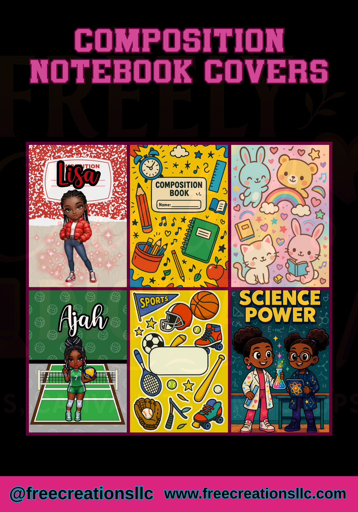 Composition Notebook Cover Bundle
