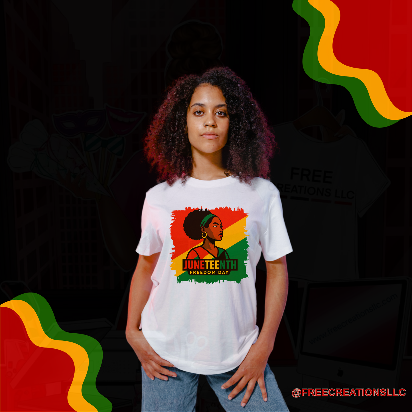 Modern Woman Juneteenth Design