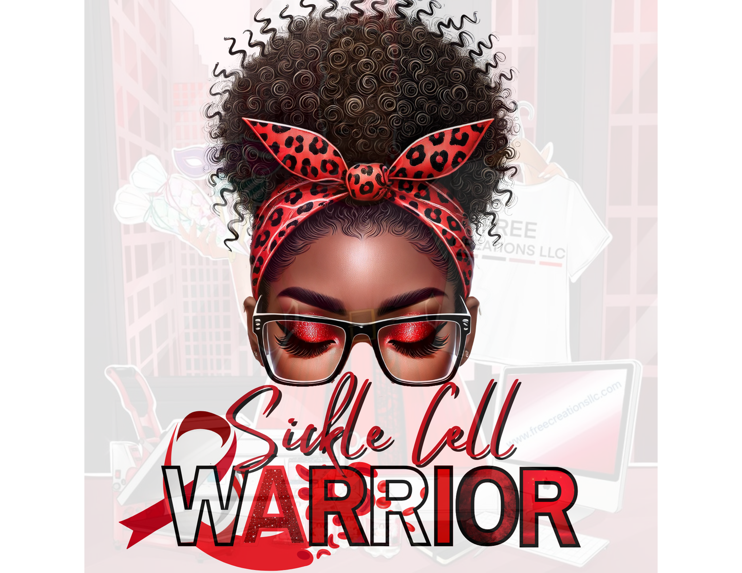 Sickle Cell Warrior Design Trio - Powerful Editable Templates for Awareness Apparel & Merchandise