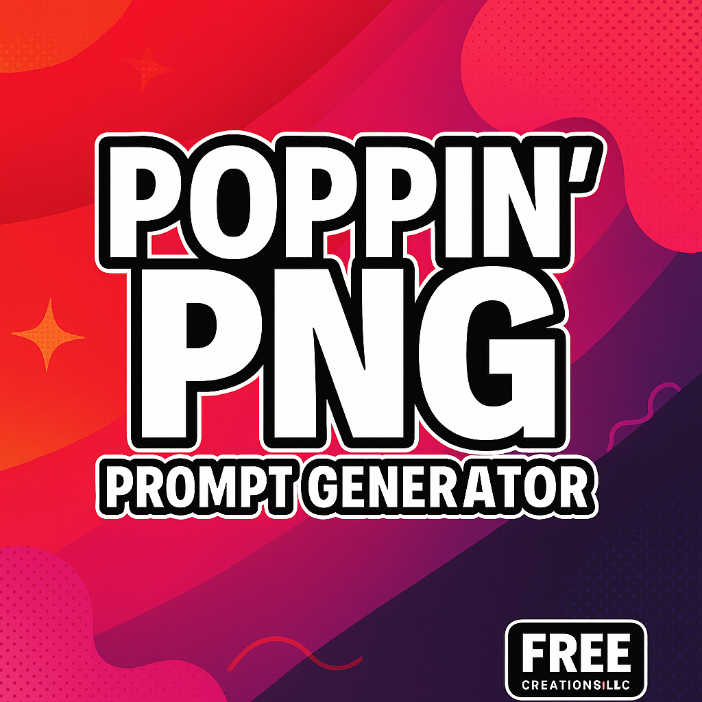 Poppin’ PNG Prompt Generator