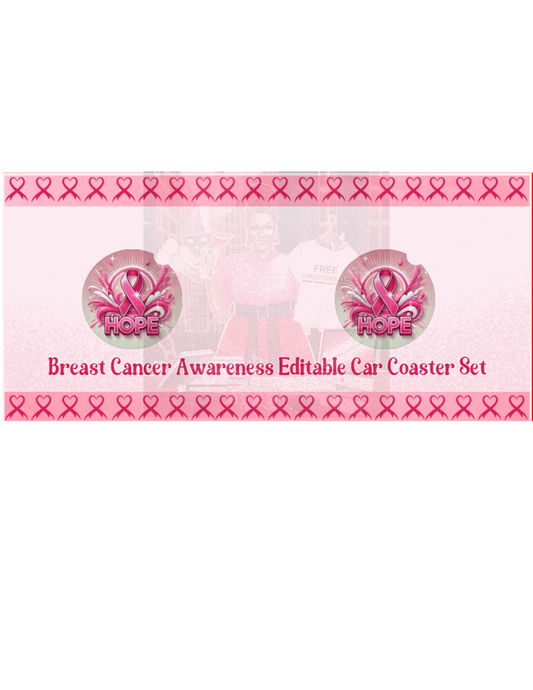 Breast Cancer Awareness Template | Custom Design | FREE CREATIONS LLC