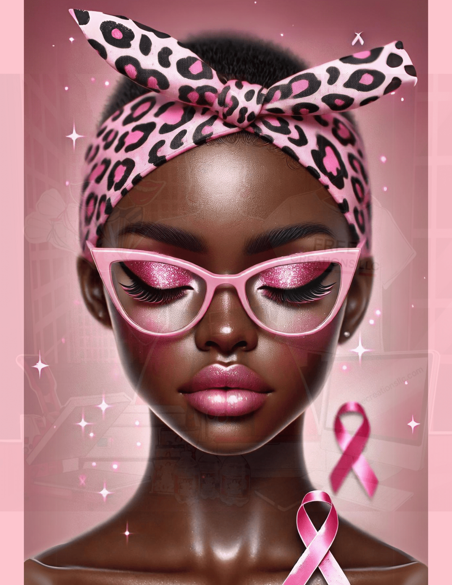 Breast Cancer Awareness Images - Editable Design | FREE CREATIONS LLC