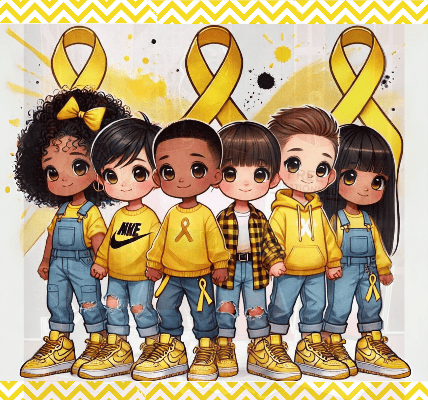 Childhood Cancer Awareness Design | FREE CREATIONS LLC